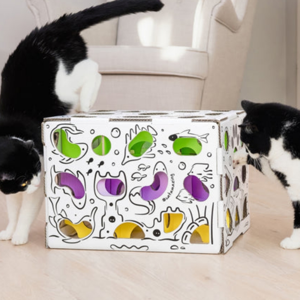 Mega Interactive Cat Toy Puzzle Feeder
